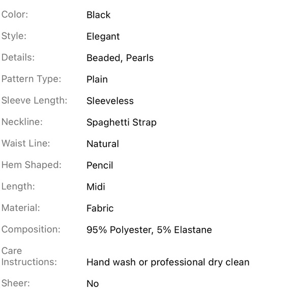 Sexy Wedding Club Party Pearls Beaded Strap Bodycon Dress Sz 1XL(14) - Picture 9 of 10